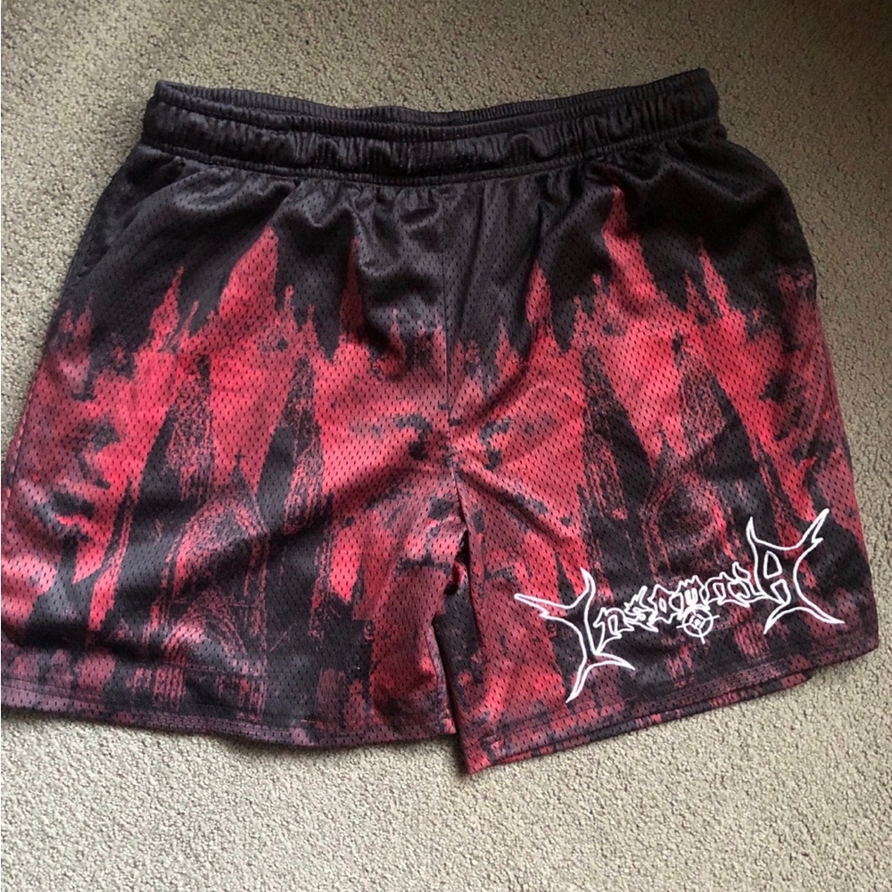 Insomnia Visuals Red Cathedral Shorts